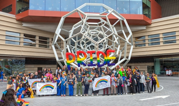Pride Parade in front of 500p on June 6, 2023