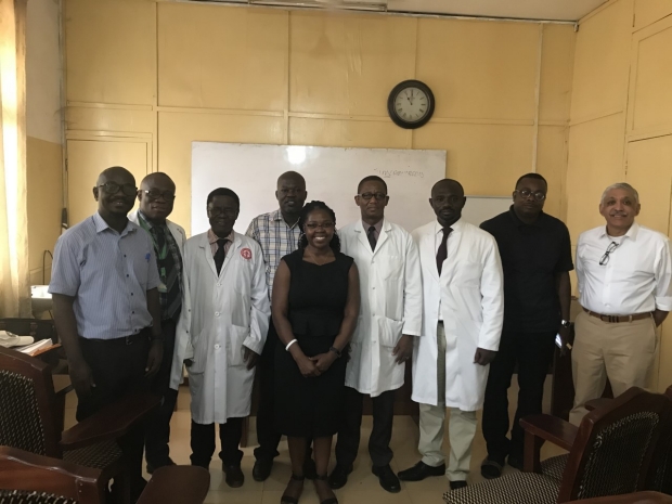 Dr. Gifty Kwakye with Surgery Staff at Komfo Anokye Teaching Hospital, Kumasi Ghana