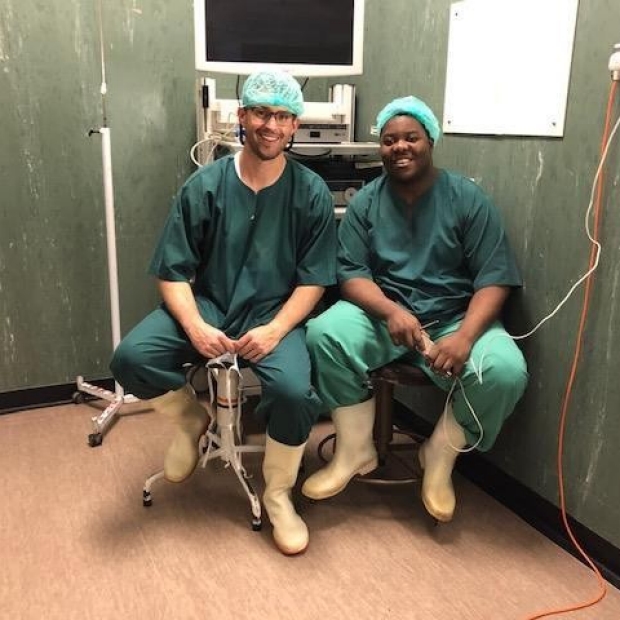 A general surgery resident on rotation in Africa.