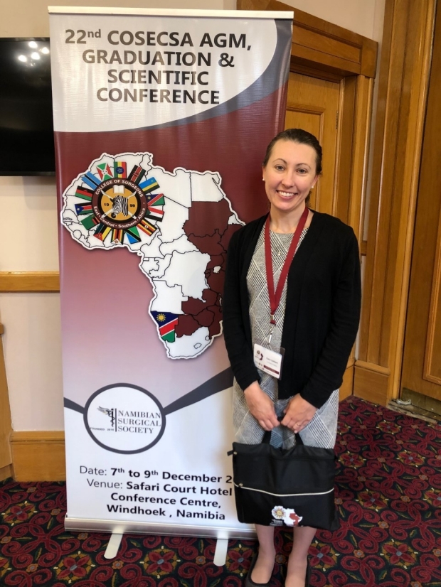 Dr. Cara Liebert at the COSECSA Scientific Conference