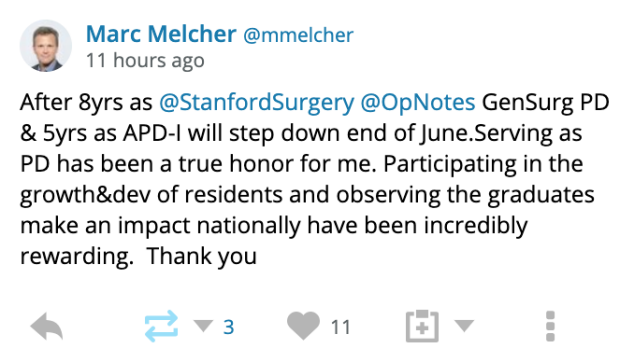 Dr. Marc Melcher tweet