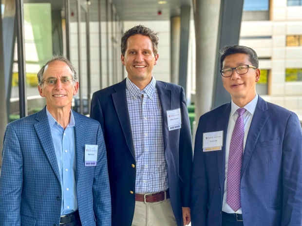 2024 ME Awardees from the Department of Surgery (R to L) Drs. Byrne Lee, Clifford Scheckter, and Martin Bronk.