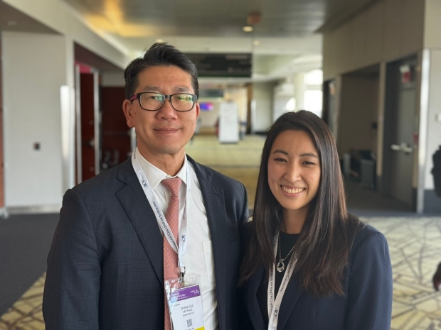 General Surgery Resident Dr. Beatrice Sun with her mentor, Dr. Byrne Lee.