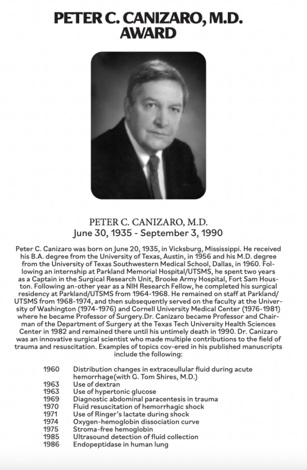About Peter C. Canizaro, MD
